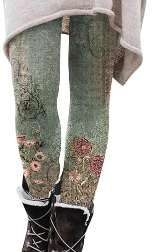 Legging doublé en polaire épais, extensible et chaud pour femme, pantalon fin imprimé pour l'automne et l'hiver, pantalon décontracté confortable pour femme, legging tartan pour femme UK, Vert, XXL