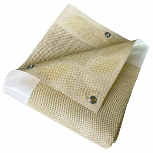 Tecplast Carport-Plane Mikroperforiert Elfenbein 3x6 m - 5 Jahre Garantie MP460CP - Durchlässiges PVC - Made in France