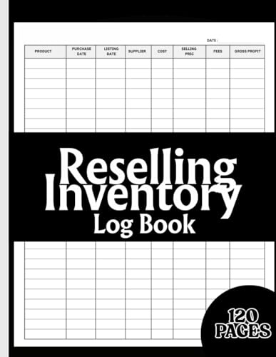 Reselling Inventory Log Book: Organized Record-Keeping for Small Business, Sales, Costs, and Profit Margins...