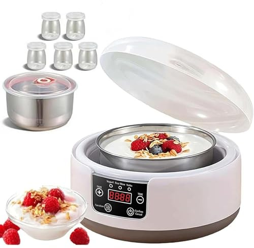 WuDLi 2025 New Probiotic 1.2L Yogurt Maker Machine, 36 Hour Constant Temperature Control Yogurt Maker, Led Display Adjustable Time, for Men & Women, Electric Yogurt Machine for Home Use
