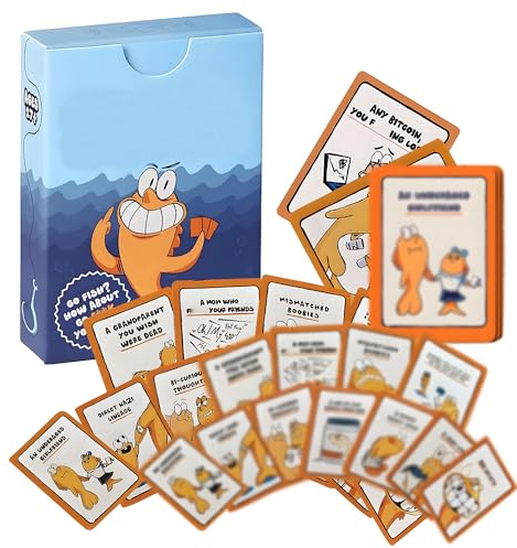 Dreaku Go Fish Card Game, 48 Cards Go F* Yourself You've Always Wanted, Humiliations Hilarious Adult Kids Cards for Family Parties, Game Nights, Gag Gifts (1 Set)