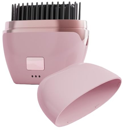 Mini Plancha para Barba y Cabello - Cepillo Moldeador USB, Instrumento Alisador Portátil para Hombres y Mujeres, Peine Calefactor de Cerámica con 3 Temperaturas | Herramienta de Arreglo Unisex