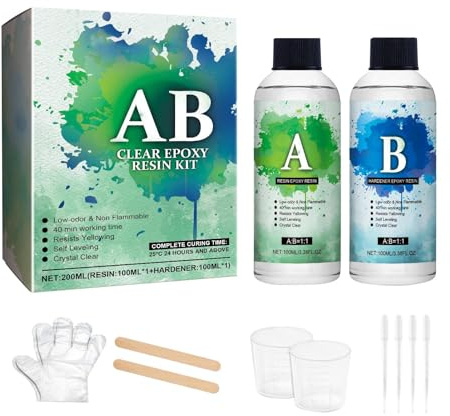 Hitburu Pegamento Epóxico - Productos De Reparación De Secado Rápido Y Adhesión Fuerte - Adhesivo Epóxico de Resina para Múltiples Propósitos,Uso en Hogar, Dormitorio, Hotel, Apartamento, Empresas y