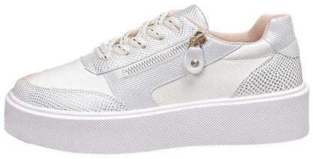 con. Glitter Scarpe con Paillettes Sneakers Eleganti Donna Sportive Invernali Platform Argento Basse da Ginnastica Brillanti Bianche Sneaker Lavoro 39 Tennis Pelle Campus Colorate Decorative