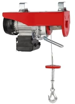 Elektrische Hubwinde, Elektrische Hebezeuge Mit 2 Gurten Und 200 Kg Tragkraft, Miniatur-Elektroaufzug Not-Aus-Funktion für Garage, Fabrik, Lager