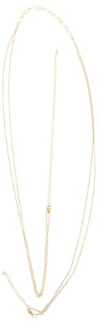 GALPADA Chaîne Corporelle en Acier Inoxydable Cristaux Or, Élégante et Facile à Mettre, Bijou de Corps pour Femmes pour Parties et Plage