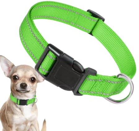 Reflekterande hundhalsband, justerbart valphalsband Justerbar Bekväm | Justerbart katthalsband Bekväm justerbar reflekterande hög synlighet Säkerhet för medela hundar, katt, olika hundar,