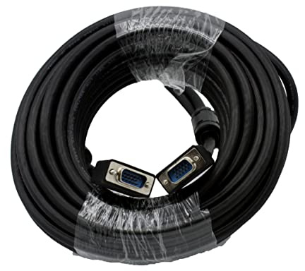 Digital Square Cable VGA a VGA HD15, Macho a Macho, (3M), NEGRO Y AZUL