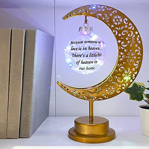 Mayamila Sympathy Moon Lamp: Memorial & Bereavement Gift for Loss of Loved One - Mom, Dad or Family Member