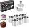 NiC IS COCNG Aros para Tartas 6 Unidades, Aros de Acero Inoxidable para Hornear Muffins Mousse Tarta, Molde Desmontable para Repostería y Aros para Emplatar