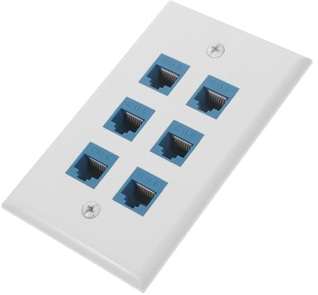 Artibetter Network Panel Ethernet Outlet Wall Socket for Household Ethernet Socket Home Panel Wall