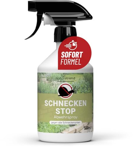 naturetrend Schnecken Stop Spray 500ml - Schneckenschutz Abwehrspray I Schneckenfalle Sprühmittel, Schneckenstopp, Effektive Schneckenabwehr für Garten, Hochbeet, Pflanzen