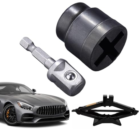 Enchufe para Gato Tijera De Coche | Casquillo Estabilizador para Gato De Autocaravana - Herramienta De Mantenimiento Automotriz, Accesorios De Reparación para Taller Y Vehículos Recreativos