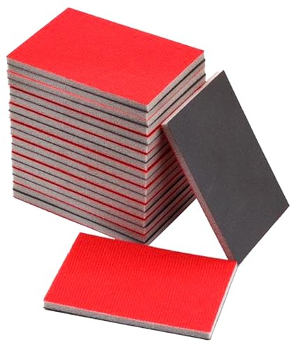 20 Pcs Sanding Sponge Set: 240-4000 Grit Ultra Fine Sanding Pads, Flexible Foam Filled Wet and Dry Sandpaper Blocks for Wood, Metal, Furniture, Drywall, Automotive Polishing