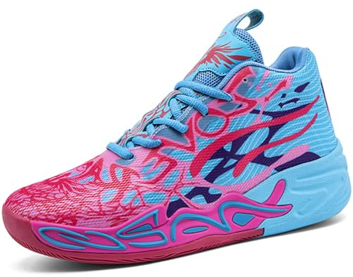 Kmrlofiy Basketsko för män, mode, halkfria, sneakers, unisex, sportskor i gummi, lätt yttersula som andas, sport, ungdomssneaker, Sneaker 14, 45 EU