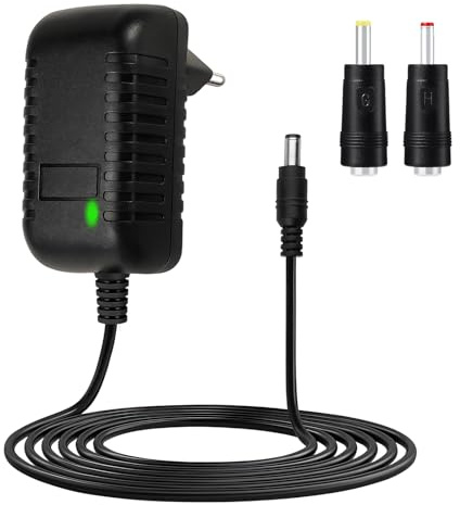Adaptateur Secteur 12V 2A Universel, Alimentation AC220V 230V vers DC12V Pilote 5.5mm, Transformateur avec 1M Fil, Convertisseur Chargeur AC-DC (~2A)