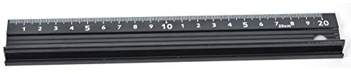 Lmrysalque Righello da taglio Tipo L Strumento di misurazione in lega di alluminio Accessorio hardware per la misurazione della lunghezza (Tipo L 20 cm)