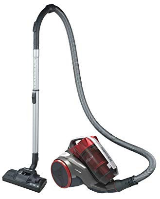 Hoover KS30PAR Aspirateur traineau sans Sac Technologie Multi-cyclonique, Puissant 550W, Grande Capacité 1,8L, Maniable, Brosse Spécial parquet, 79 DB, Rayon d'action 8 m