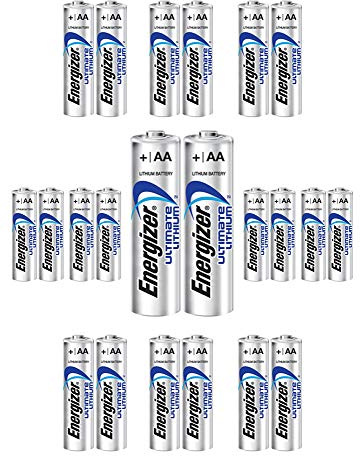 24x Energlzer AA Lithium Batteries Ultimate L91 Exp:2038 USA Wholesale Lot
