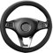 Avesteir coprivolante auto universale 37-39cm, Antiscivolo Traspirante, Durevole copristerzo in fintapelle per Maggior Parte Macchina SUV, Accessori da Interno, Nero