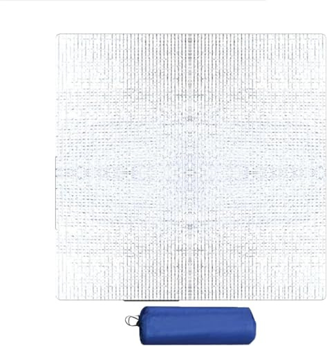 Tapis De Tente Double Face en Aluminium,200cm x200cm,Voyage Couverture pour Pique-Nique,Tapis Isolant Thermique Imperméable Pliable,Tapis D'étanchéité pour Camping,Couverture Isolante pour Tente