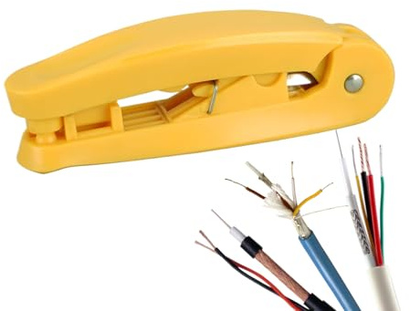 Hogvinnatil Pelacables Para Red | Herramienta Para Pelar Cables Ethernet - Alicate Portátil Con Diseño Ergonómico Y Cortador UTP Para Redes Telefónicas E Informáticas