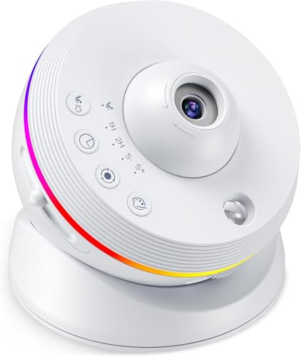 Tnamdan Proyector de Galaxias y Estrellas, 13 Discos Planetarios, Proyector Estrellas para niños, Imagen HD, Velocidad Ajustable, luz Nocturna giratoria de 360° para Techo, decoración de Dormitorio