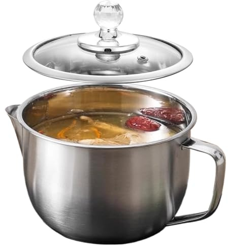 1200 ML Fettabscheider Edelstahl, Fettabscheider zum Kochen, Fetttrennkanne, Küchen Soßentrennsieb, Suppe Sieb Soße Degraissier Kanne mit Deckel für Das Abschöpfen von Fett Aus SoßenSuppen