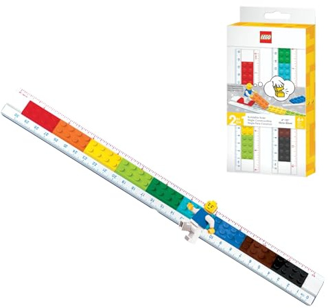 Lego Stationery Baubares Lineal mit Minifigur