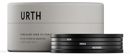 Urth 67mm 3-in-1 Lens Filter Kit (Plus+) — Neutral Density ND8, ND64, ND1000, 20-Layer Nano-Coated, Ultra-Slim Camera Lens Filters
