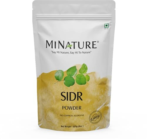 Mi Nature Fresh Sidr Leaves Powder 227g (8oz) | Natural Deep Cleansing & Conditioning Herb for Hair Care| Traditional Herbal Cleanser |Plant-based Source of Mucilages and Saponins