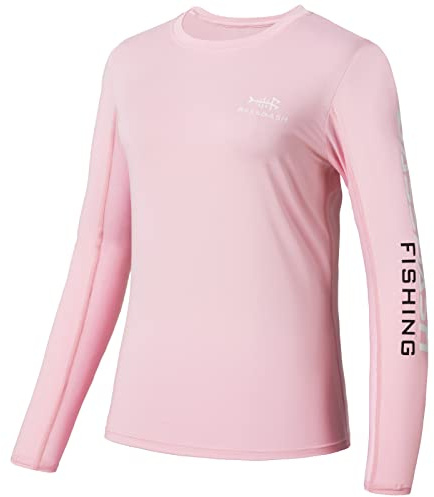 Bassdash T-Shirt à Manches Longues pour Femme avec Protection Solaire UPF 50+ et séchage Rapide pour la pêche la randonnée Le Kayak