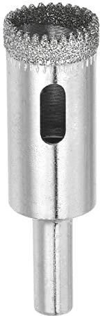 sourcing map 1pcs Diamant Forets 15mm Dentelé Creux Noyau Trou Scie pour Verre Céramique Porcelaine Carreau Marbre Pierre