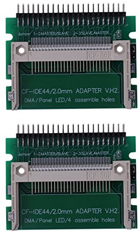 Oikabio 2 x IDE 44-stifts hane till kompakt blixt hane adapterkontakt