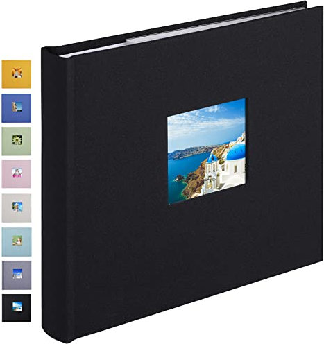 Klein Mini Fotoalbum Einsteckalbum 10X15 Größe 60 Fotos, Die Memo-Einsteckalben Perfekt für Baby-, Hochzeits- & Familienfoto (10X15, Schwarz)