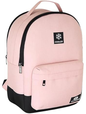 iN Cooler Backpack Insulated Lunch Bag for Men Women - Pink - Large Capacity Picnic Cooler, Camping Beach Travel Bag, Leakproof, Easy Carry Size 28x15x39cm, Backpack