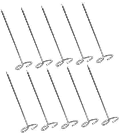 WATIIFUFU 10stücke Edelstahl Grillspieße Wiederverwendbar Für Luftfritteuse Für Kebab Gemüse Und Grillpartys Robust Und Langlebig Für Familienfeiern Und Outdoor-aktivitäten