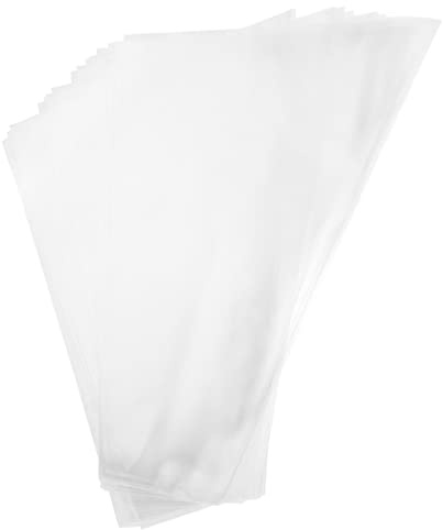 SHERCHPRY 50 Bolsas de Embalaje Transparentes de Bopp para Ramos de Flores, Prácticas y Confiables, Ideales para Obsequio y Decoración de Bouquets