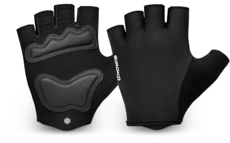 SIROKO - Guantes de Ciclismo para Niños - Colección Iniciación K-Core Beartooth Black - 5-6 (116 cm) - Negro