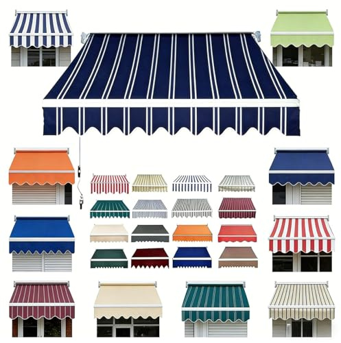 Tessuto Di Ricambio Per Tendas Da Sole A Bracci Estensibili, Poliestere 280g Impermeabile Per Esterno, Copertura Ombreggiante Per Patio Finestra, Protezione Uv
