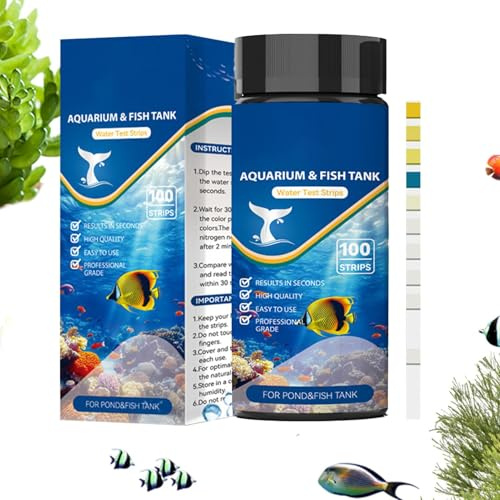 Paquete de Prueba de Agua de Acuario | Prueba de Acuario de Arrecife 10 en 1 | Tanque de Kit de Prueba de Calidad de Agua | para Pescadores Aficionados Principiantes Acuario Profesionales Hogar