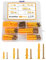 100 Pcs Screws and Wall Plugs Set (50 Masonry Screws, 50 Expansion Pipe Anchor Bolts), 4 Size Fixings Plugs Assortment Kit, M6/M8 Wall Plugs and Screws, for Brick Wall, Concrete, Masonry, Drywall