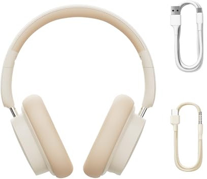 Baseus Słuchawki bezprzewodowe Bowie D05 (Creamy-White)