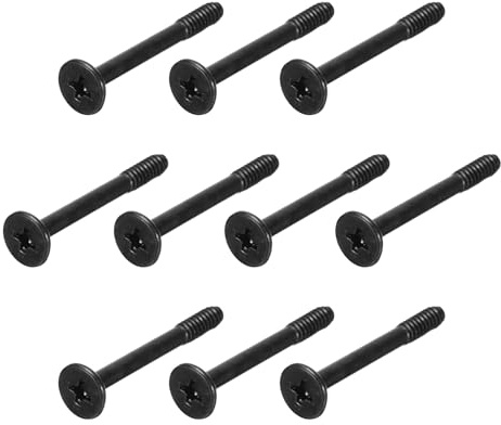 sourcing karta 30 stycken datorchassi fläktskruvar 1,18 tum L PC vibrationsdämpande skruvar hölje radiator skruvar för fläkt kylkomponenter, platt nagelhuvud, svart