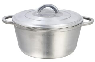 Buckingham Cast Aluminium Casserole with Lid Stick Dutch Oven Pot, Oven Safe up to 500° F Sturdy Ovenproof Stockpot Cookware (20 cm)
