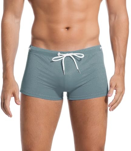 Donason Herr Badbyxor Snabbtorkande Badshorts Beach Board Shorts Sommar Tajta Badkläder Elastiska Surfboxare för Män Andningsbara Baddräkter Vattensport Korta