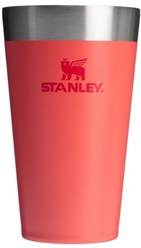 STANLEY Botella de agua apilable de 0,47 L - Coral Caliente - OS