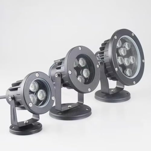 Spot Lights,Outdoor LED Spotlight, Spotlight Led Beam Light, Exterior Wall Projector Lights, Long Distance Irradiation Narrow Beam Lamp, for Building Lighting(White,3w(90260v))