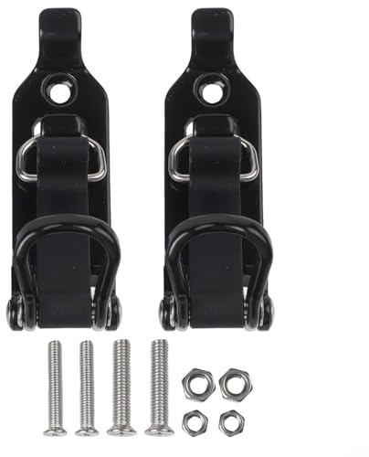 UrbanHui Kit de montaje para portaequipajes de techo, diseño de metal y goma para una sujeción segura de herramientas, agarre fiable de liberación rápida, se adapta a varios estantes (2 piezas)