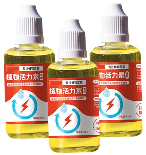 Fertilizzanti da giardino 3 bottiglie 50ML Fertilizzante generale per piante da interno Pianta per fiori Soluzione nutritiva Ormone radicale per talee, Fertilizzante per foglie spray
